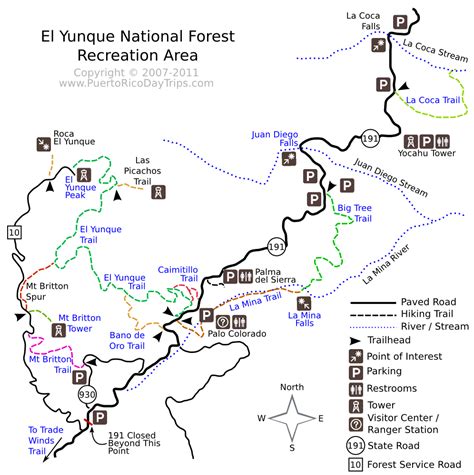 El Yunque Puerto Rico Map | Images and Photos finder