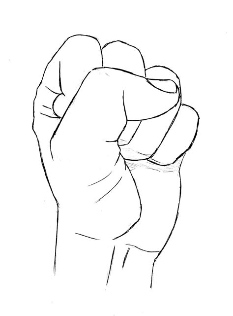 Balled Up Fist Drawing at GetDrawings | Free download