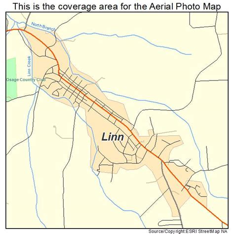 Aerial Photography Map of Linn, MO Missouri