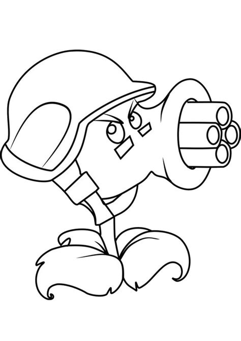 Free & Easy To Print Plants vs Zombies Coloring Pages | Free coloring pages, Plant zombie ...