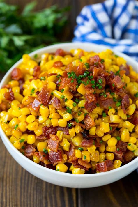 Fried Corn with Bacon - Dinner at the Zoo