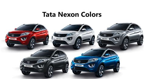 Tata Nexon Colors: Blue, Grey, Silver, Red, White https://blog.gaadikey ...