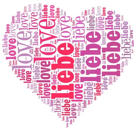 Word Cloud In A Heart Shape Filled With Love Stock Photo - Image: 39476437