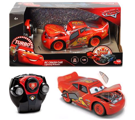 1:24 Pixar Cars Lightning McQueen Crash Car - QVC.com