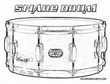 Coloring Instruments Drum Music Musical Instrument Pages Drawing Color  sketch template