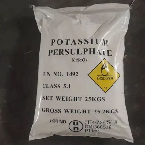 Potassium Persulfate CAS 7727211, >99%, 25Kg bag at Rs 180/kg in Mumbai