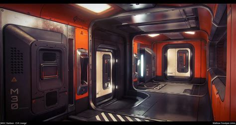 ArtStation - Star Citizen...The Starfarer: EVA 'Orange' Airlock area, Matthew Trevelyan Johns ...