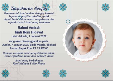 847 Background Desain Kartu Ucapan Aqiqah Images - MyWeb