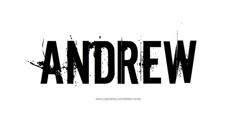 Andrew Name Tattoo Designs