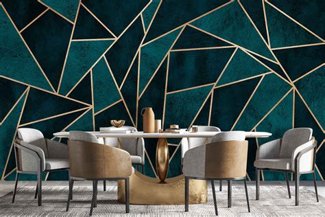 Fortune Teller Geometric Wallpaper | Cara Saven Wall Design