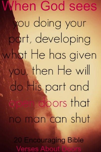 20 Encouraging Bible Verses About Doors