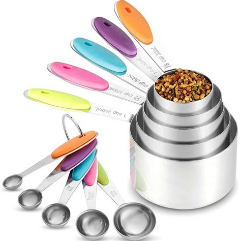 Ape Basics: Stainless Steel Measuring Cups & Spoons (Set of 10) | at Mighty Ape NZ