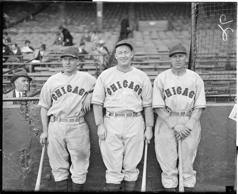 Chicago Cubs Hall of Famers Billy Herman, Gabby Hartnett and Freddie ...