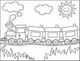 Printable Train Pictures To Color sketch template