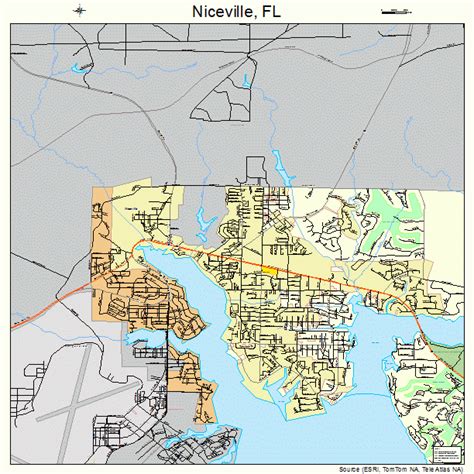 Niceville Florida Street Map 1248750