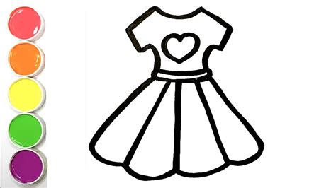 How To Draw Dresses For Kids