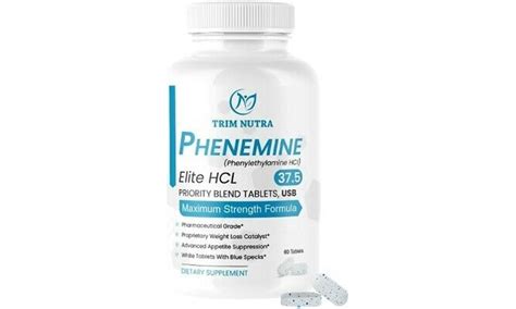 Phenemine Elite Best Adipex 37.5 P White/Blue Tabs Slimming Diet Pills That Work | Groupon