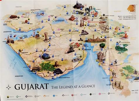 Gujarat tourism map : r/MapPorn