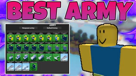 THIS IS THE NEW *BEST ARMY* IN NOOB ARMY TYCOON! (Overpowered) - Roblox Noob Army Tycoon - YouTube