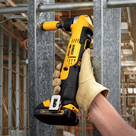 DEWALT Cordless Right Angle Drill Kit, Cordless, 0 in-lb to 360 in-lb ...