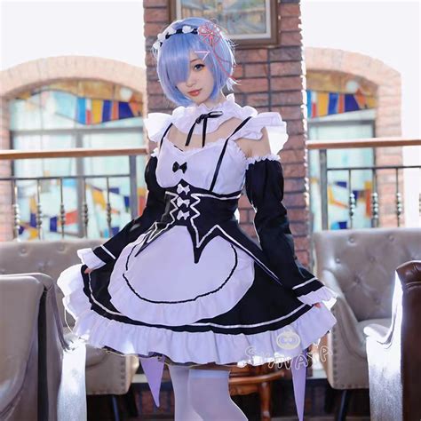 Gvavaya Anime Cosplay Re: Zero Starting Life in Another World Rem/Ram