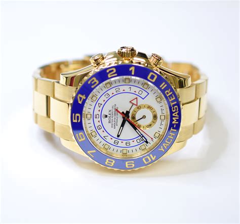 Rolex Yacht Master II 44mm 18K Yellow Gold Mens Watch 116688 | Property ...