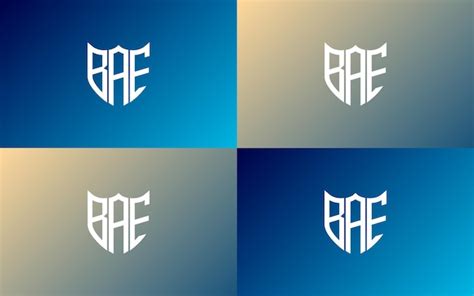 Premium Vector | Bae letter logo design bae creative initials letter ...