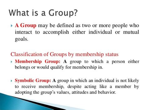 Reference Groups