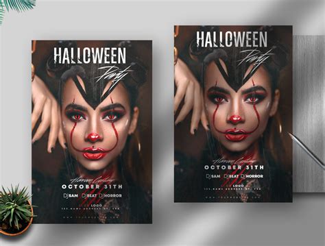 Halloween Party Free PSD Flyer Template » PixelFlyers