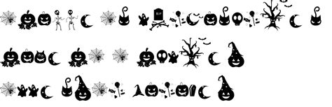 Halloween Dingbats Font by dmletter31 - Creative Fabrica