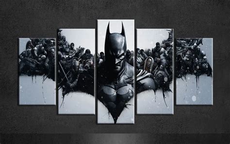 Batman Painting Canvas Art Posters Group Of 5 Piece Canvas Art For ...