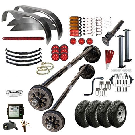 7000 lb TK Tandem Axle Gooseneck Trailer Parts Kit - 14K Capacity HD (Drop Complete Original ...