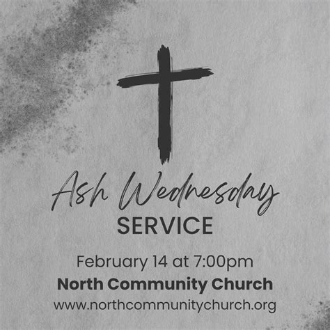 Ash Wednesday - North Community Church