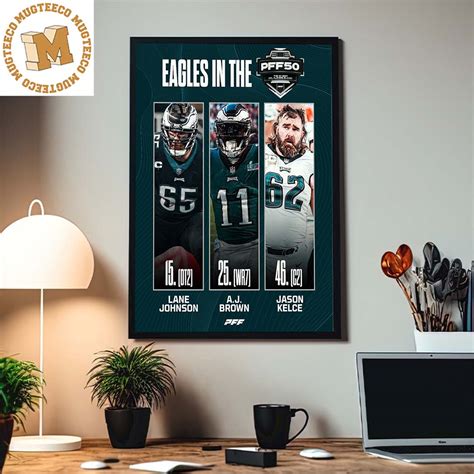 Philadelphia Eagles In The PFF50 Lane Johnson AJ Brown And Jason Kelce ...