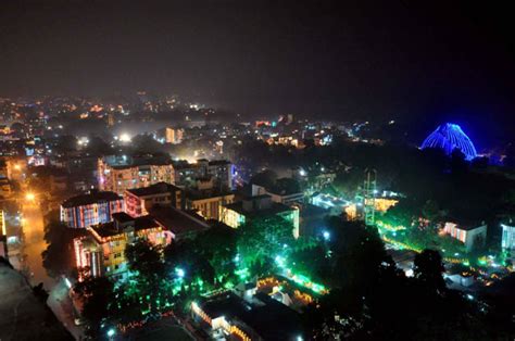 View Patna: Patna skyline on the eve of Diwali