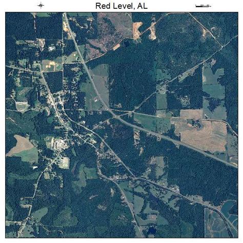 Aerial Photography Map of Red Level, AL Alabama