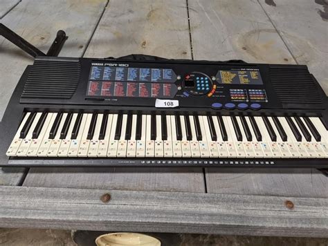 Yamaha PSR180 Keyboard w/ Stand & Stool | Live and Online Auctions on HiBid.com