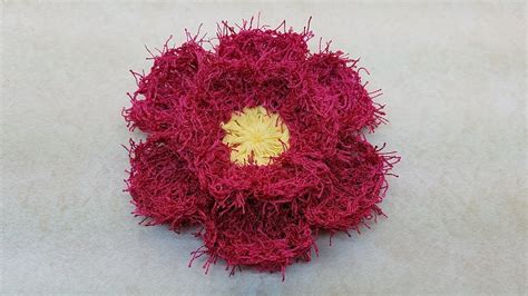 Learn How To #Crochet Easy Flower Dish Scrubby TUTORIAL #385