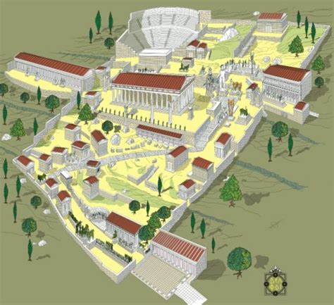 How To visualize Ancient Delphi? use the Delphi Reconstruction poster ...