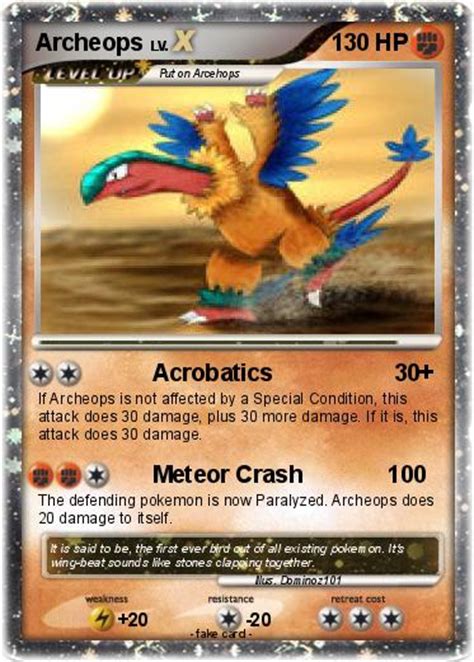 Pokémon Archeops 26 26 - Acrobatics - My Pokemon Card