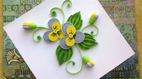 Quilling Paper Flower Tutorial: D.I.Y. Quilling Paper Pansy Flower ...