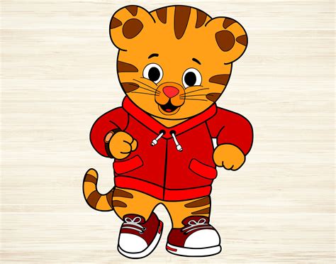 Daniel Tiger Cut File SVG DXF PNG Eps Pdf Clipart Vector - Etsy Ireland