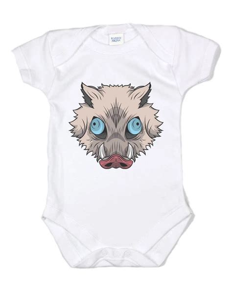 Inosuke Hashibira Boar Head Mask Baby Rib Lap Shoulder Creeper Onesies Bodysuit