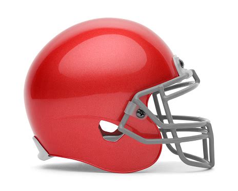 Red Football Helmet Stock Photo - Download Image Now - iStock