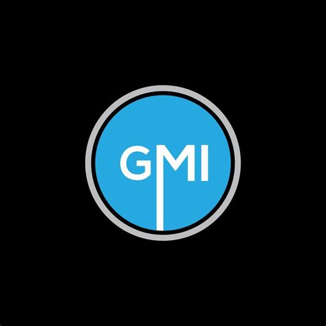 GMI letter logo design on BLACK background. GMI creative initials letter logo concept. GMI ...