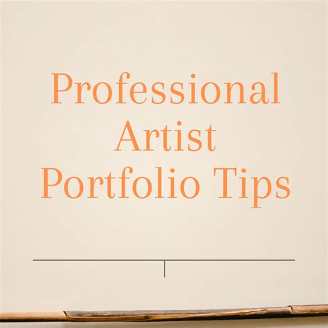 Professional Artist Portfolio Tips