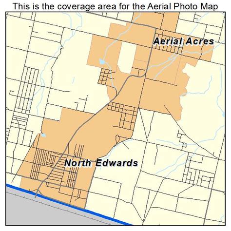 Aerial Photography Map of North Edwards, CA California