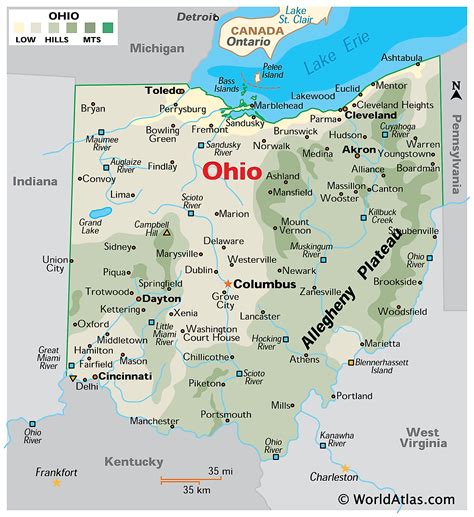 Ohio State Parks Map