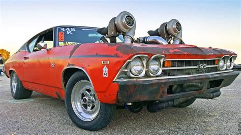 Aussie TURBO OVERLOAD - 1300hp Twin Turbo CHEVELLE - YouTube