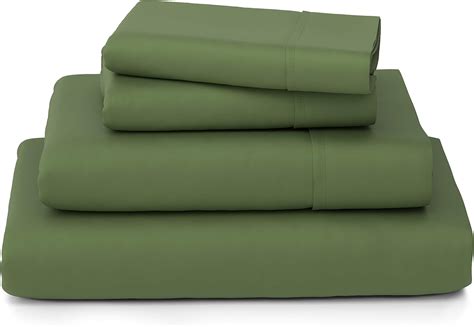 (Queen, Sage Green) - Luxury Bamboo Sheets - 4 Piece Bedding Set - High Blend from Organic ...